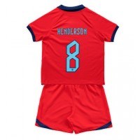 Dječji Nogometni Dres Engleska Jordan Henderson #8 Gostujuci SP 2022 Kratak Rukav (+ Kratke hlače)